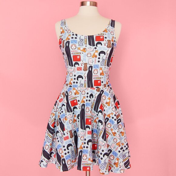 Kate Gabrielle Fleabag print sample dress size Small - Picture 1 of 3